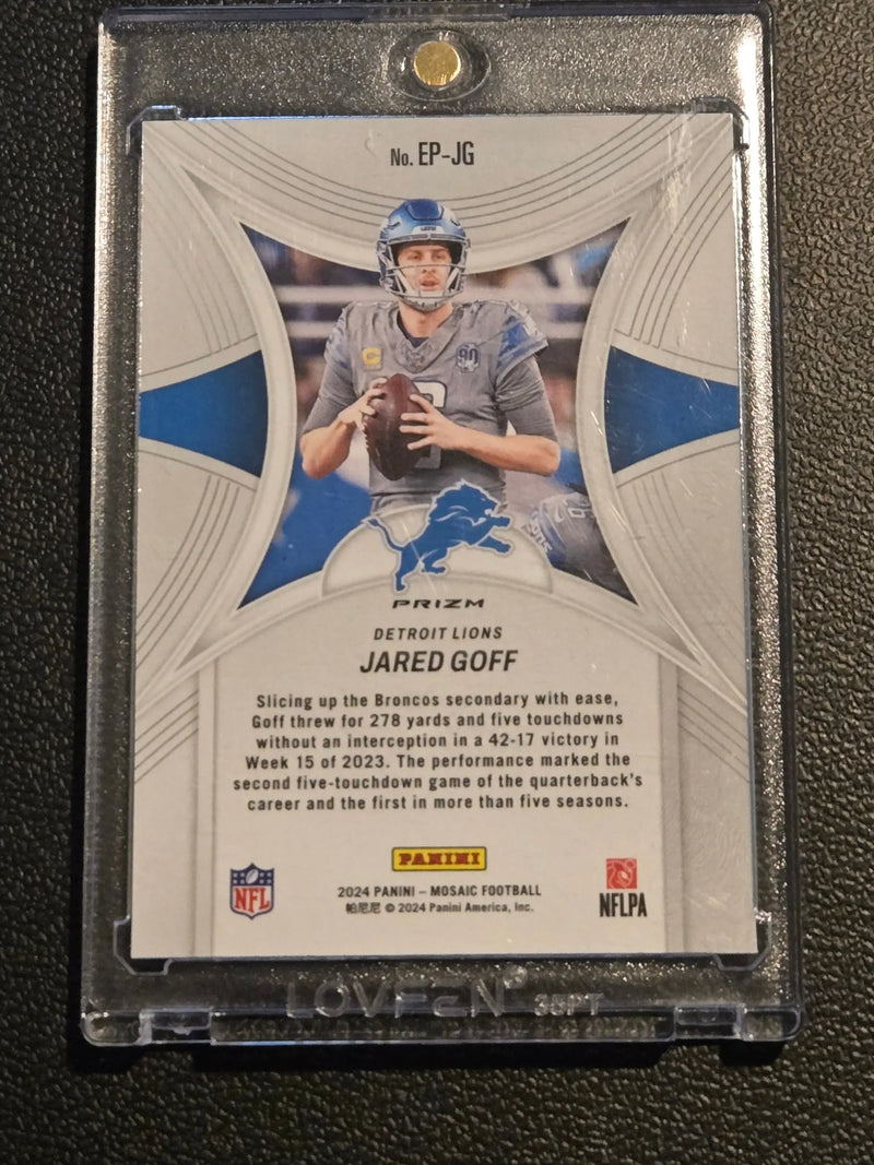 2024 Panini Mosaic #EP-JG Jared Goff Epic Performers Mosaic - Football Card Single