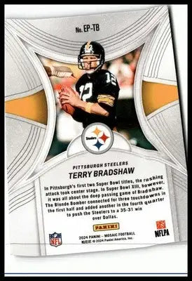 2024 Panini Mosaic #EP-TB Terry Bradshaw Epic Performers Mosaic - Football Card Single