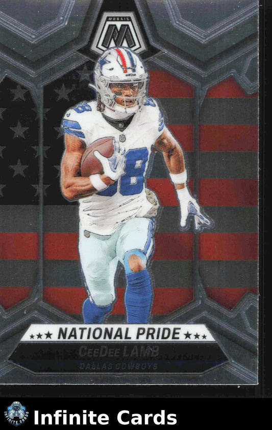 2024 Panini Mosaic Football CEEDEE LAMB #262 National Pride Dallas Cowboys - Football Card Single