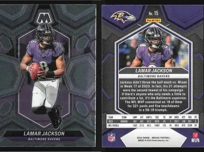 2024 Panini Mosaic Football LAMAR JACKSON #15 [Base] Baltimore Ravens
