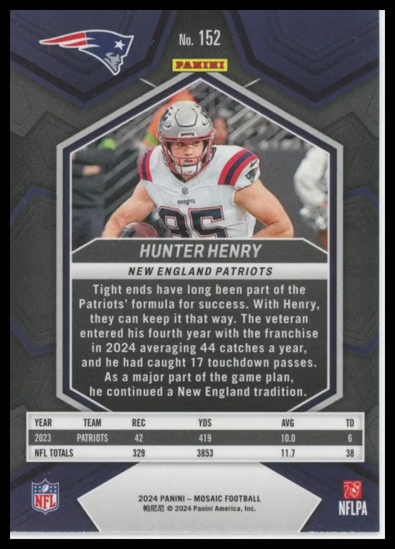 2024 Panini Mosaic - Hunter Henry #152 - Football Card Single