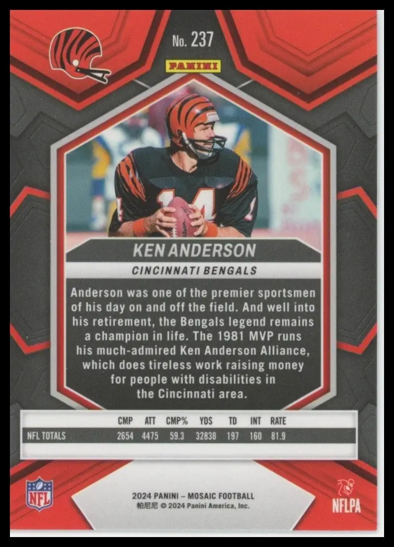 2024 Panini Mosaic - Ken Anderson #237 - Football Card Single