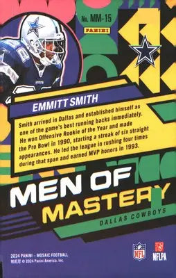 2024 Panini Mosaic Men of Mastery #MM-15 Emmitt Smith - Football Card Single