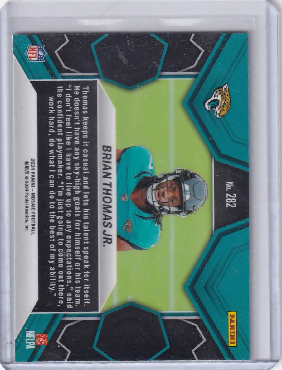 2024 Panini Mosaic NFL Debut #282 Brian Thomas Jr. - Jaguars