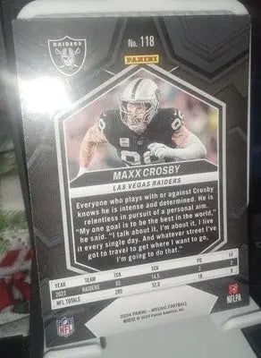 2024 Panini Mosaic NFL Football #118 Maxx Crosby Las Vegas Raiders