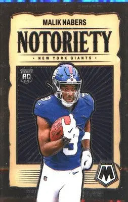 2024 Panini Mosaic Notoriety #23 Malik Nabers - Football Card Single