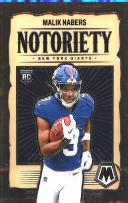 2024 Panini Mosaic Notoriety #23 Malik Nabers Rookie Rookie - Football Card Single