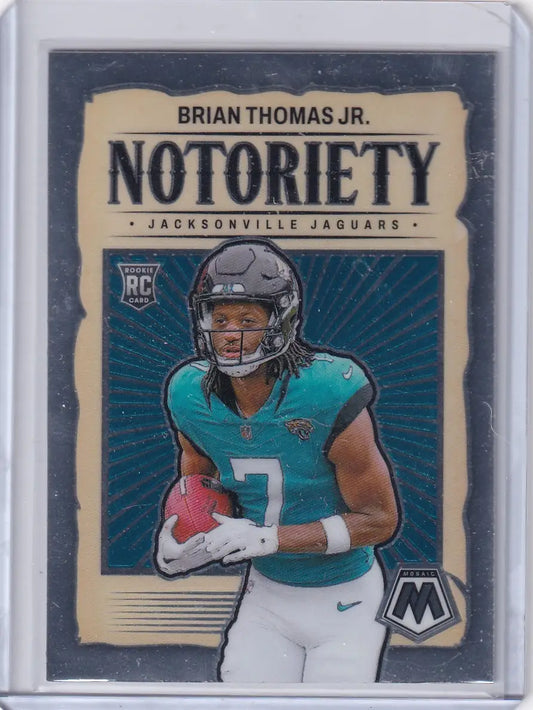 2024 Panini Mosaic Notoriety #25 Brian Thomas Jr. - Jaguars
