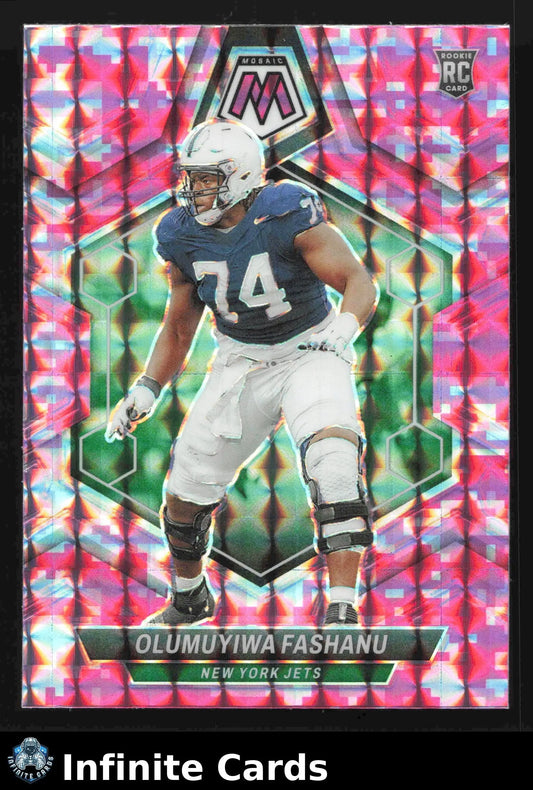 2024 Panini Mosaic OLUMUYIWA FASHANU #311 Camo Pink New York Jets RC - Football Card Single