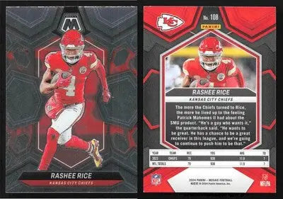 2024 Panini Mosaic RASHEE RICE #108 Kansas City Chiefs - Football Card Single