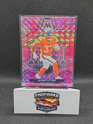2024 Panini Mosaic - Rookies Audric Estime #392 Camo Pink Mosaic Prizm (RC) - Football Card Single