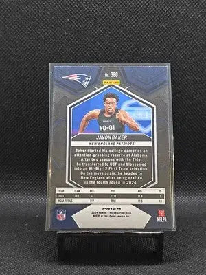 2024 Panini Mosaic - Rookies Javon Baker #380 Mosaic Prizm (RC)