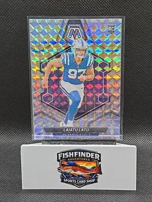 2024 Panini Mosaic - Rookies Laiatu Latu #315 Mosaic Prizm (RC) - Football Card Single