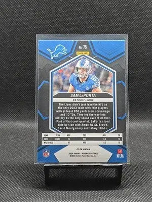 2024 Panini Mosaic - Sam LaPorta #75 Red Camo Mosaic Prizm - Football Card Single