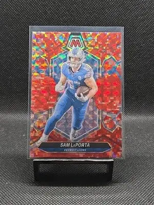 2024 Panini Mosaic - Sam LaPorta #75 Red Camo Mosaic Prizm - Football Card Single