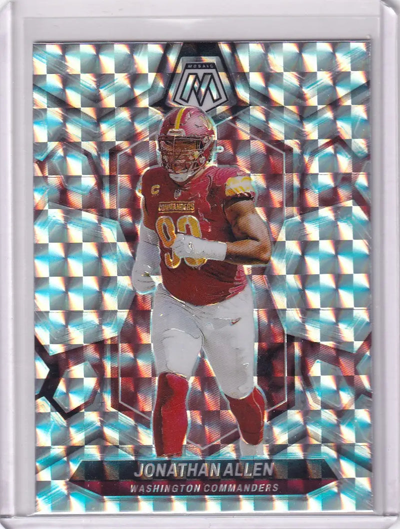 2024 Panini Mosaic Silver Mosaic #223 Jonathan Allen - Commanders - Football Card Single