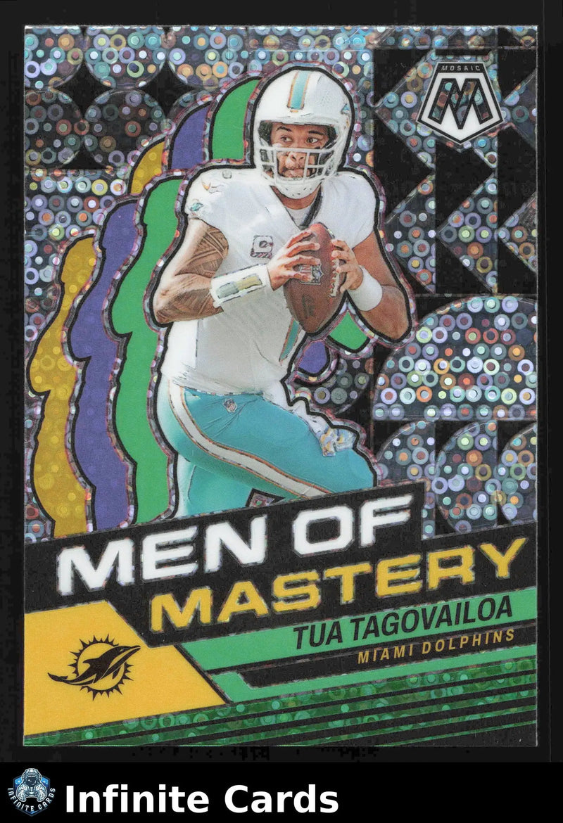 2024 Panini Mosaic TUA TAGOVAILOA #MM-13 Men of Mastery No Huddle Miami Dolphins - Football Card Single