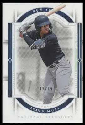 2024 Panini National Treasures #45 Brando Mayea Holo Silver #/49 - Baseball Card Single
