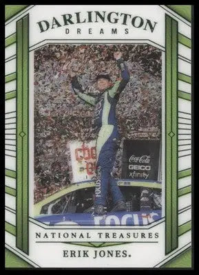 2024 Panini National Treasures #DD-4 Erik Jones Darlington Dreams Green #/5 - Racing Card Single