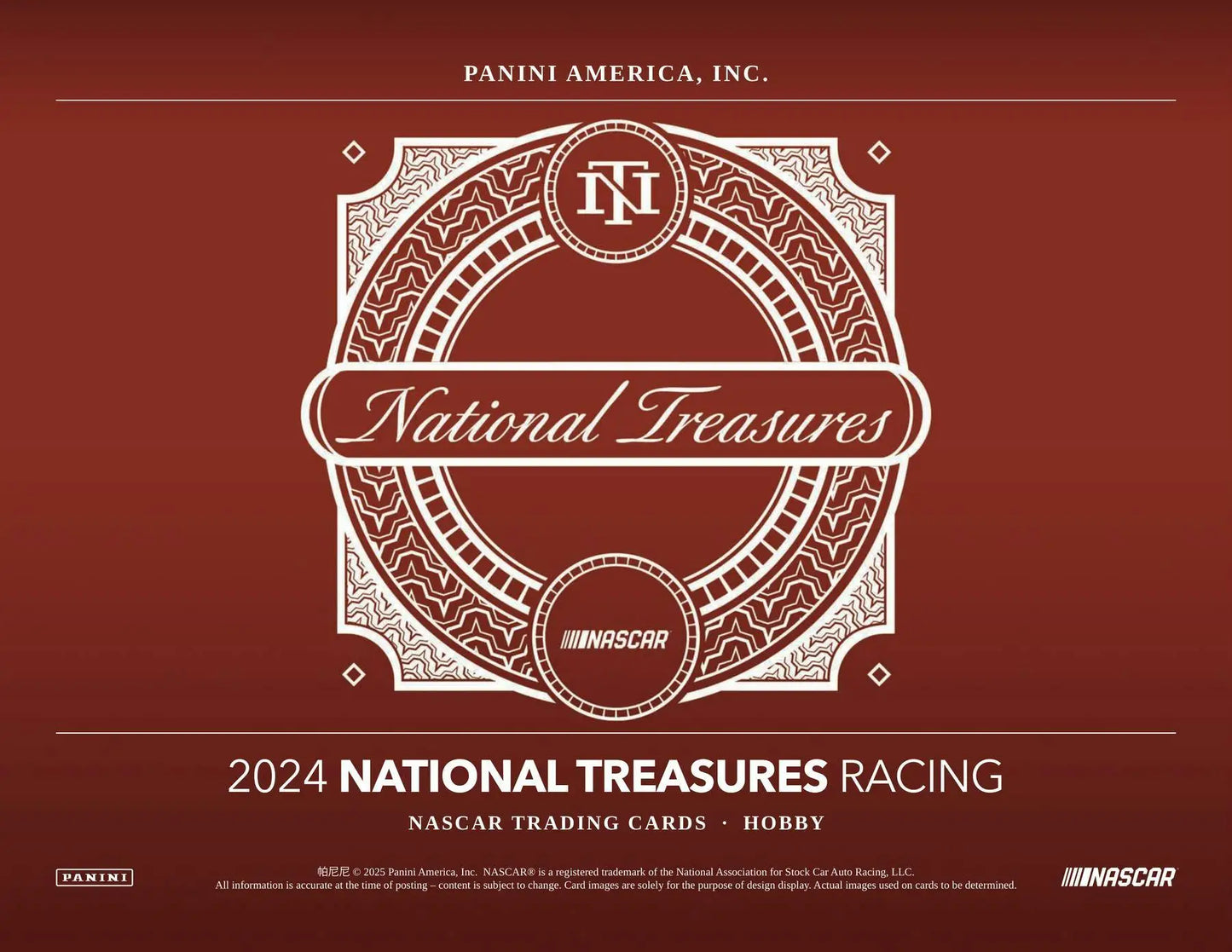 2024 Panini National Treasures Racing Hobby Box - Sports Card Hobby Boxes