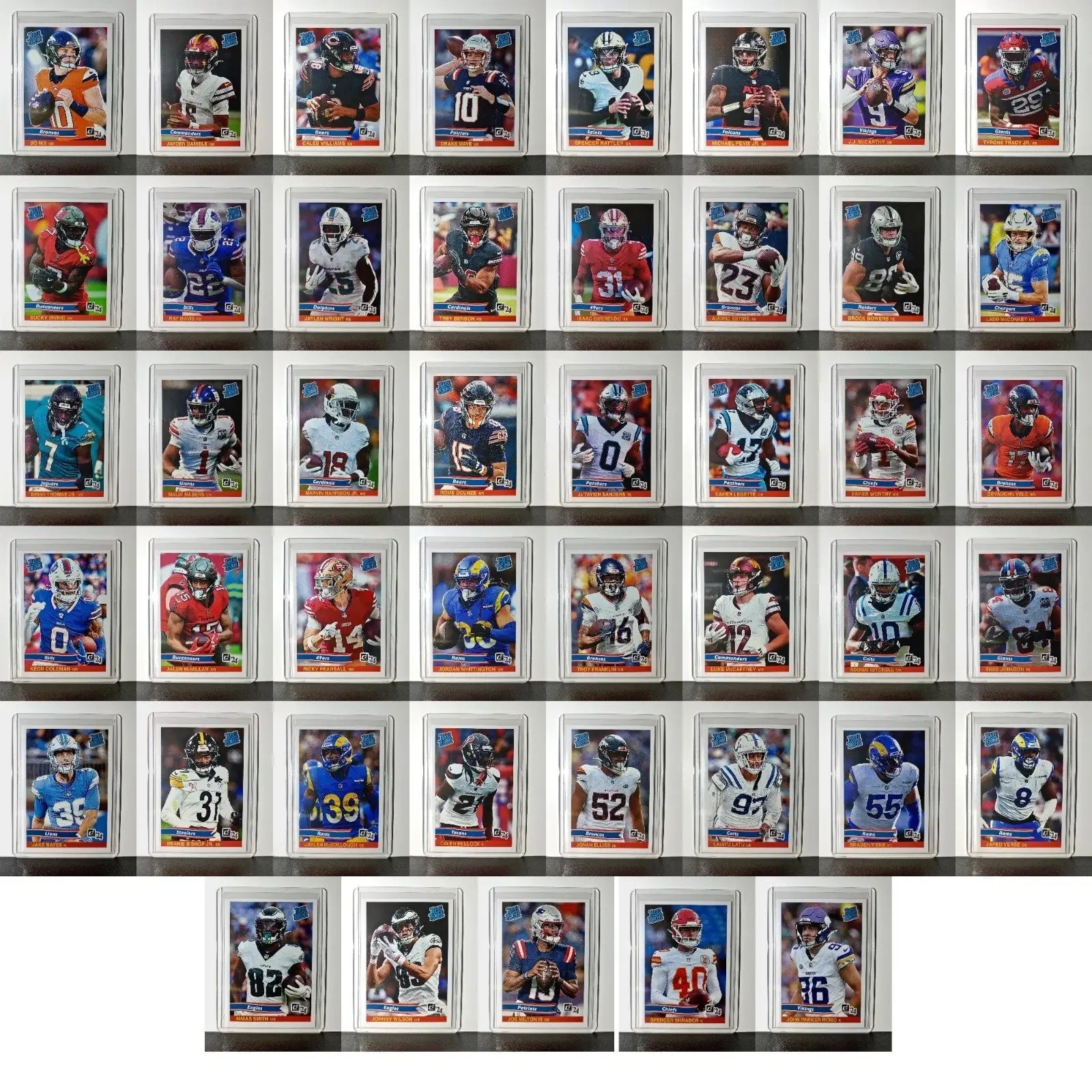 2024 Panini NFL Rated Rookie Retro Complete 45 Card Rookie Football Set 1 of 890 - Football Card Single
