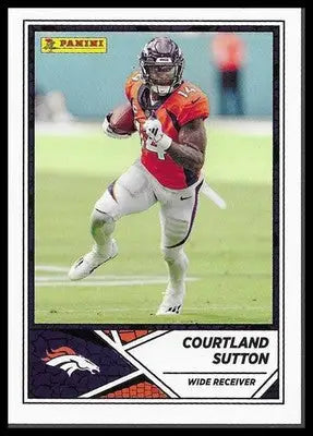 2024 Panini NFL Sticker & Card #3 Courtland Sutton Denver Broncos Veteran WR