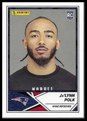 2024 Panini NFL Sticker & Card #85 Ja’Lynn Polk New England Patriots Rookie WR