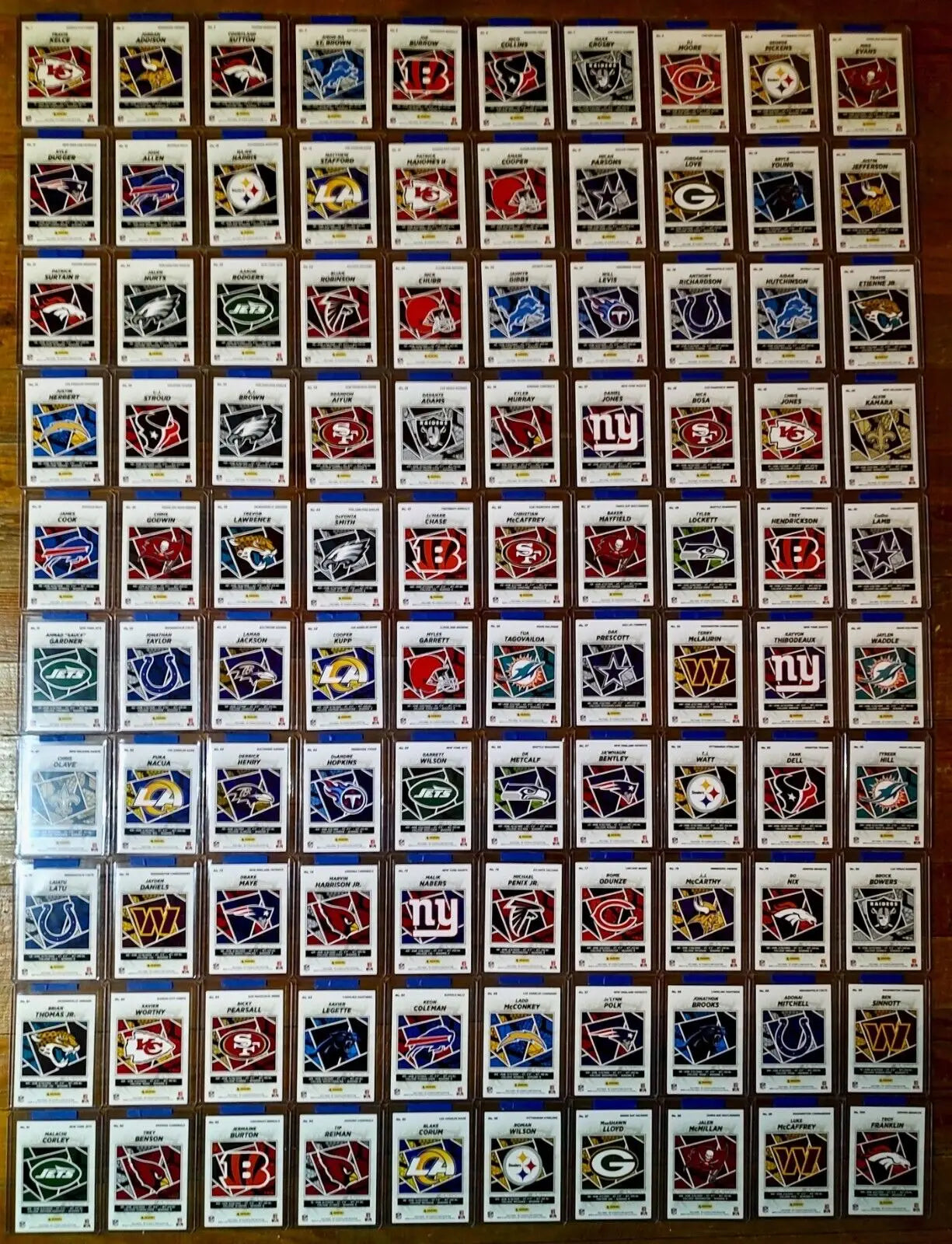 2024 Panini NFL Sticker Collection Complete 100 Football Card Set - Football Card Single