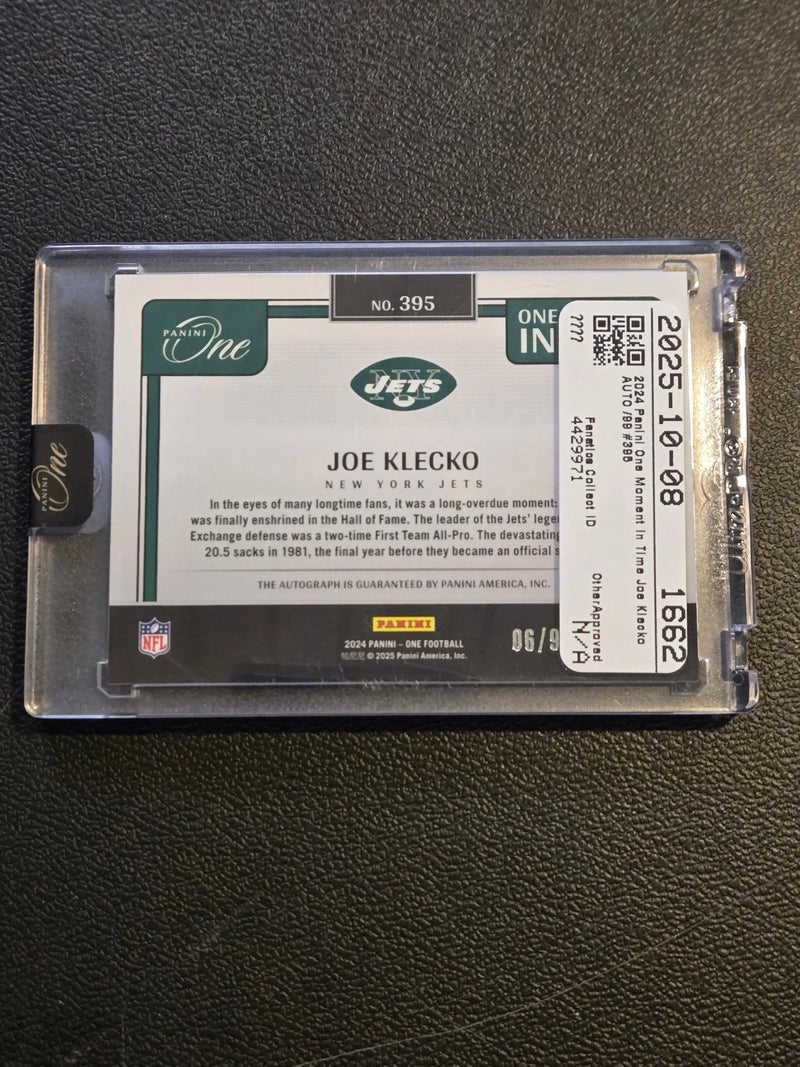 2024 Panini One #395 Joe Klecko #/99 - Football Card Single