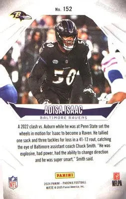 2024 Panini Phoenix #152 Adisa Isaac Rookie RC - Football Card Single