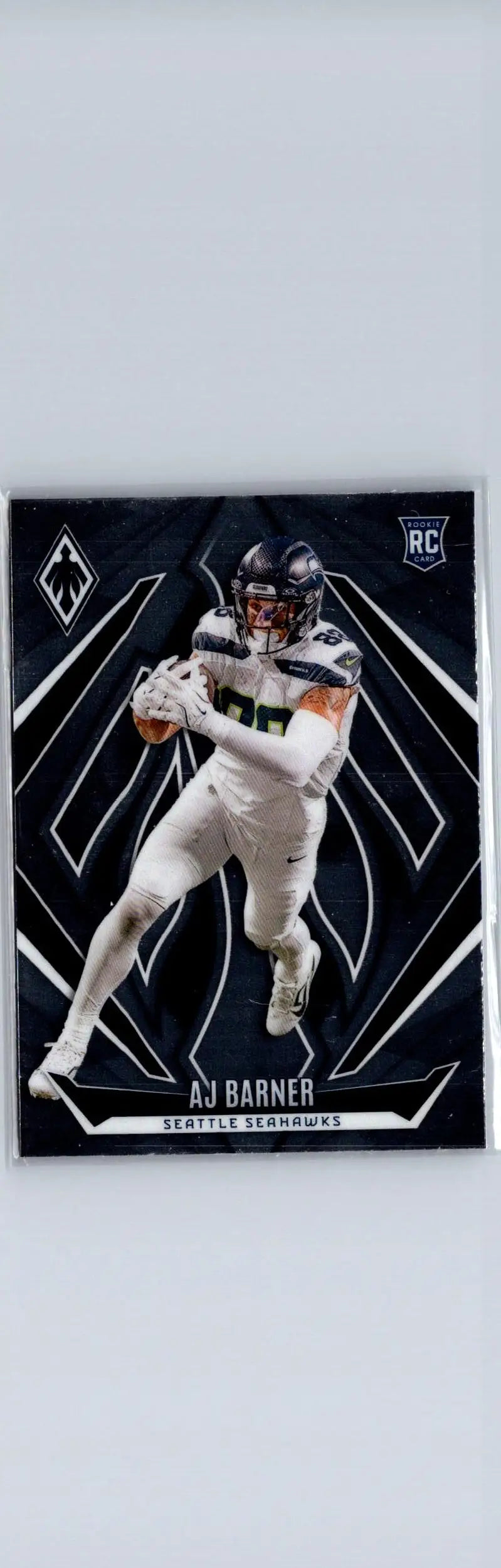A.J. Barner rookie football card from 2024 Panini Phoenix product collection
