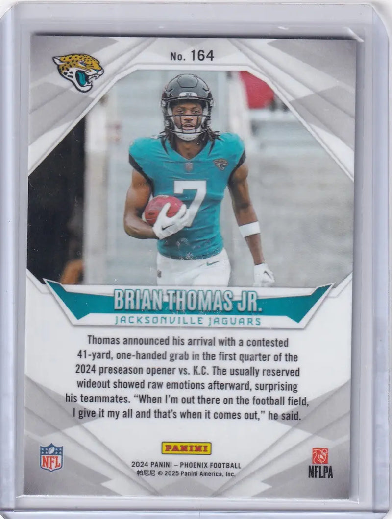 2024 Panini Phoenix #164 Brian Thomas Jr. - Jacksonville Jaguars - Football Card Single