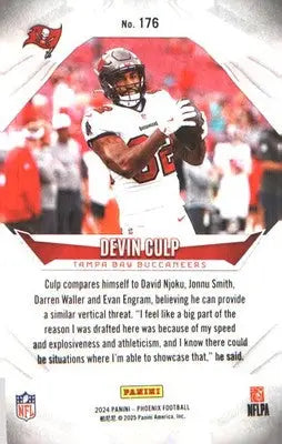 2024 Panini Phoenix #176 Devin Culp Rookie RC - Football Card Single