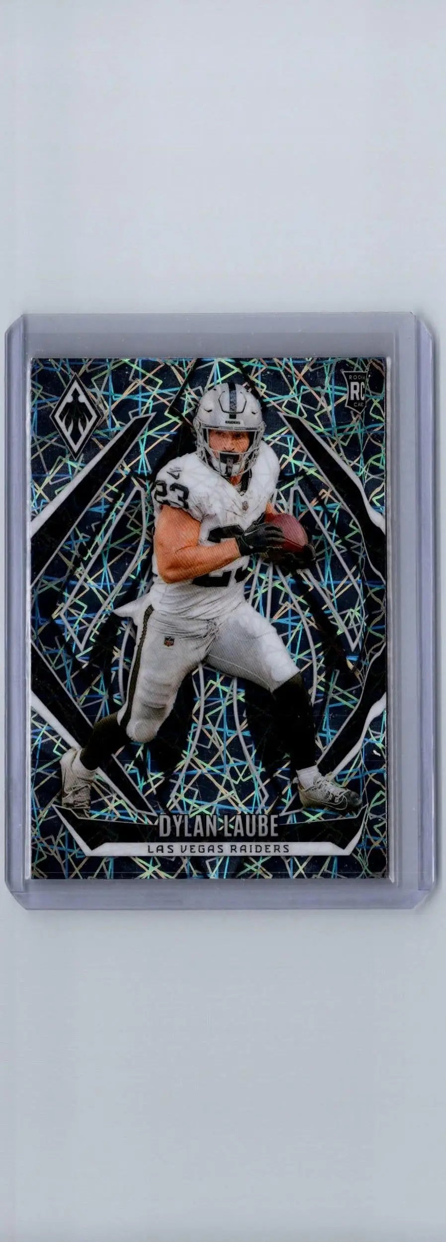2024 Panini Phoenix Dylan Laube Lazer football card featuring Dylan Parham collectible