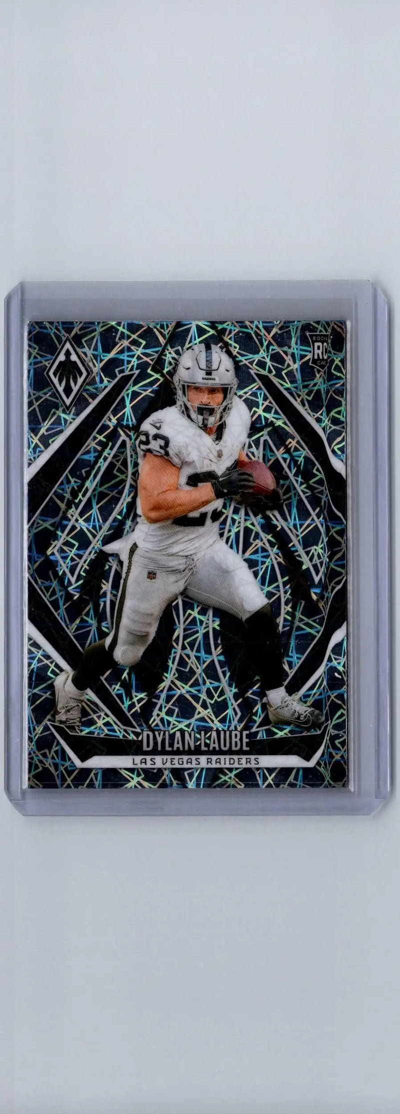 2024 Panini Phoenix Dylan Laube Lazer football card featuring Dylan Parham collectible