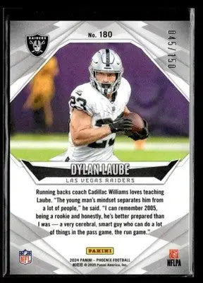 2024 Panini Phoenix #180 Dylan Laube NFL Shield #/150 - Football Card Single