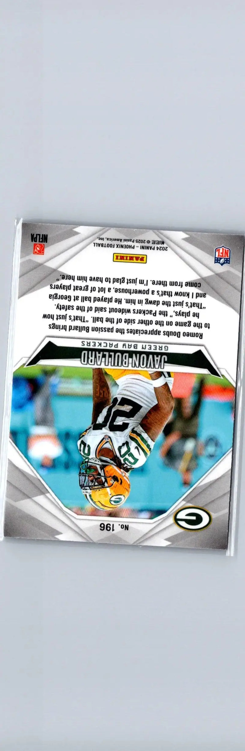 Javon Baker football card from 2024 Panini Phoenix series featuring Javon Bullard