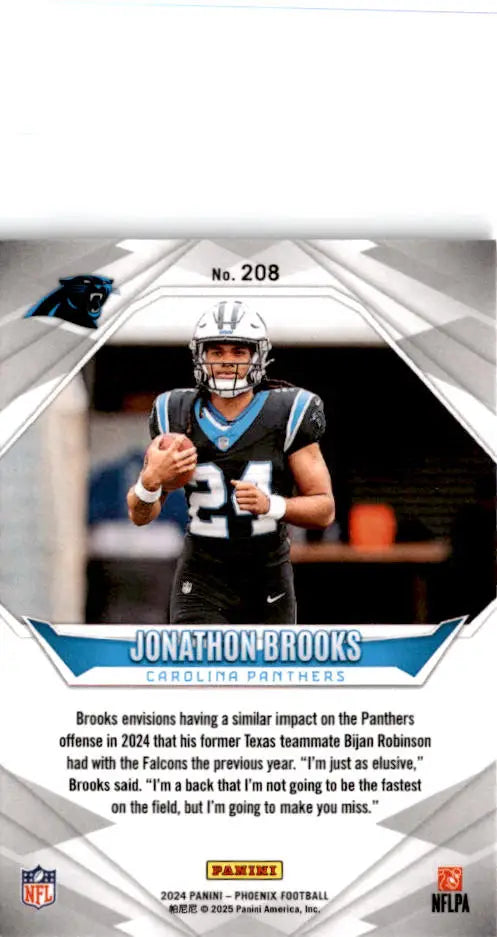2024 Panini Phoenix #208 Jonathon Brooks - Football Card Single