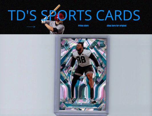 Football trading card featuring Jordan Jefferson Ice from 2024 Panini Phoenix #209