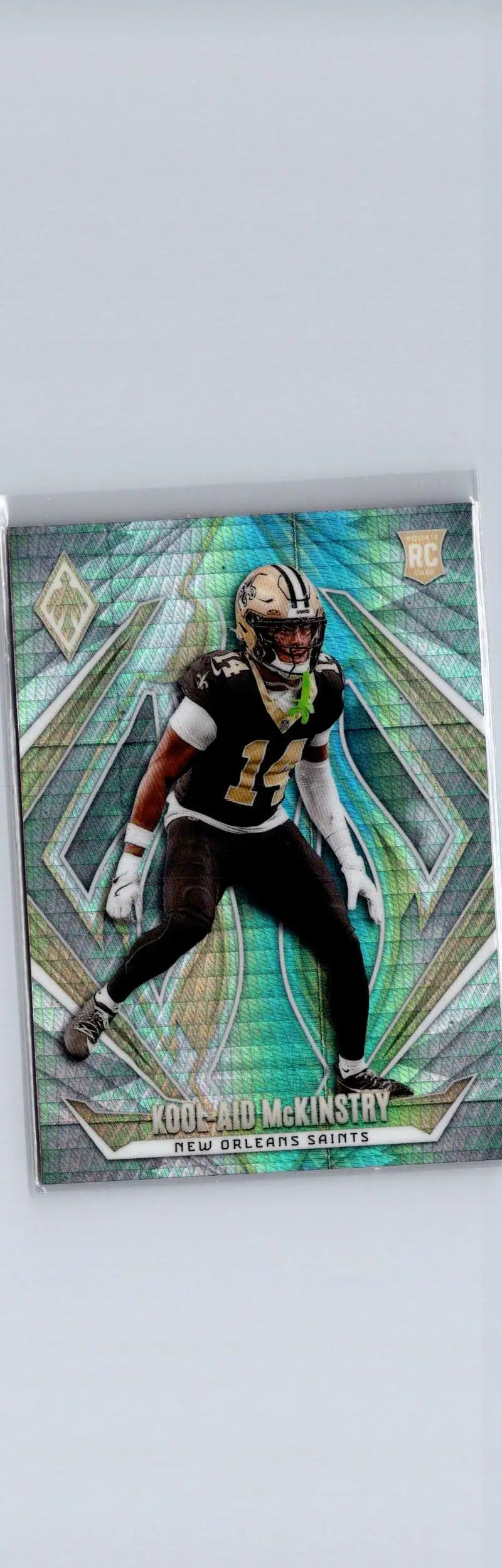 Football trading card of Kool-Aid McKinstry for 2024 Panini Phoenix McKinstry Silver