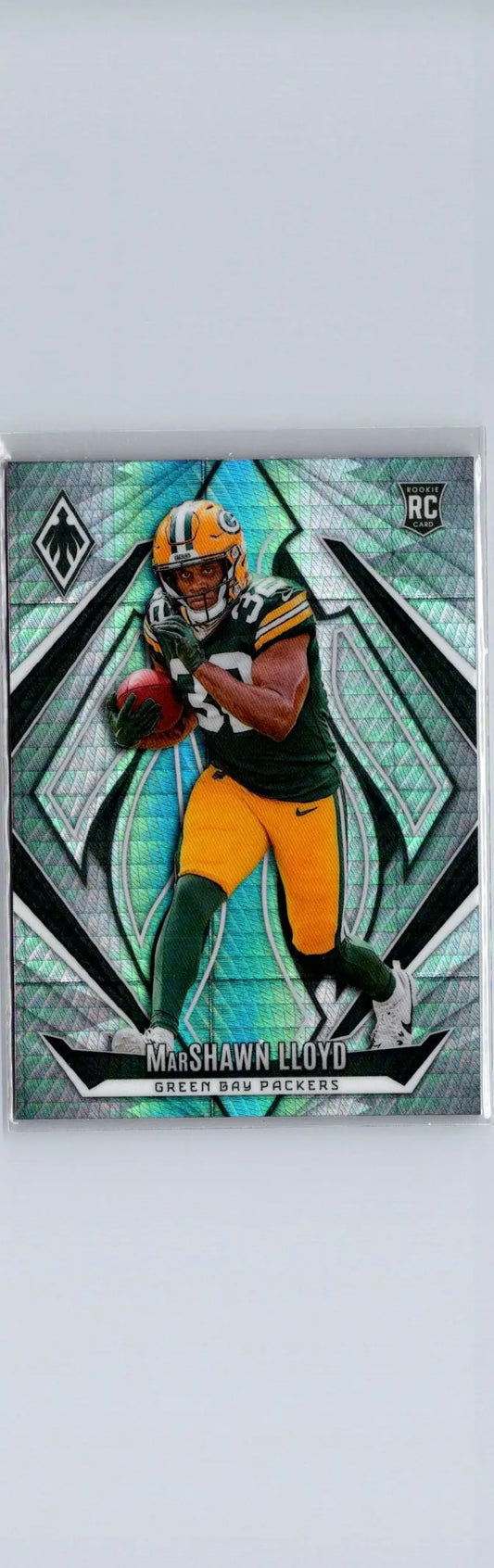 Football trading card of Marshawn Lloyd in the 2024 Panini Phoenix Silver series