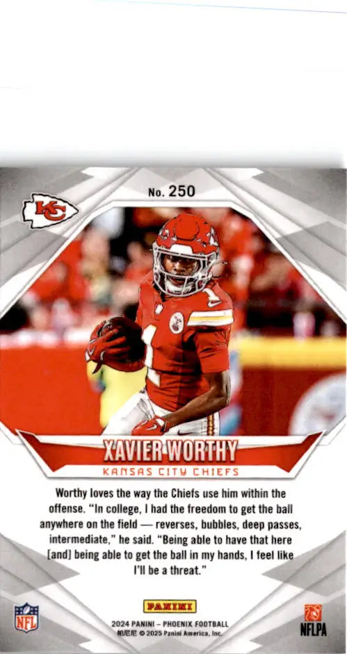 2024 Panini Phoenix #250 Xavier Worthy - Football Card Single