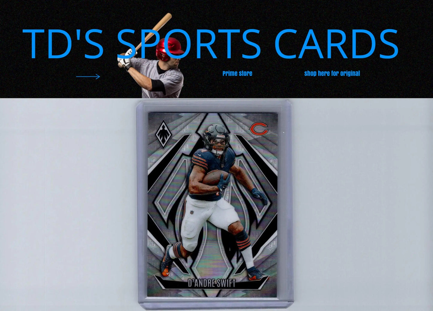 D’Andre Swift NFL Shield football card from Panini Phoenix 2024 series