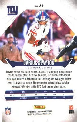 2024 Panini Phoenix #34 Darius Slayton - Football Card Single