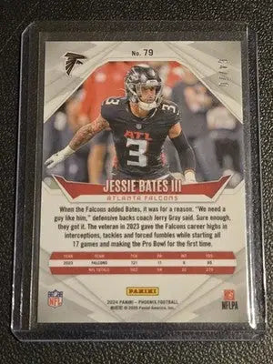 2024 Panini Phoenix #79 Jessie Bates III Blue Hyper #/70 - Football Card Single