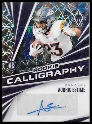 2024 Panini Phoenix Audric Estime #RC-AEE Rookie Calligraphy Lazer Auto RC