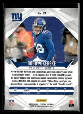 2024 Panini Phoenix Bobby Okereke #13 New York Giants