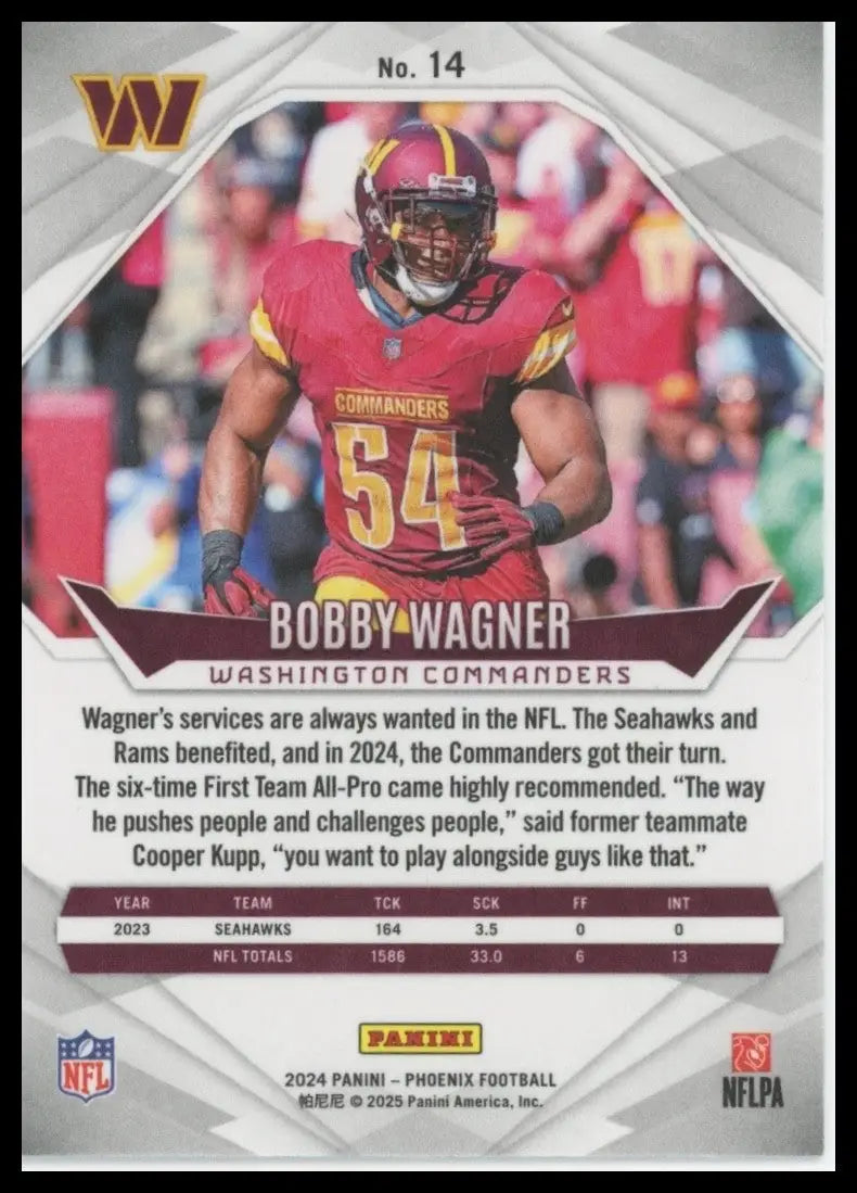2024 Panini Phoenix - Bobby Wagner #14 - Football Card Single