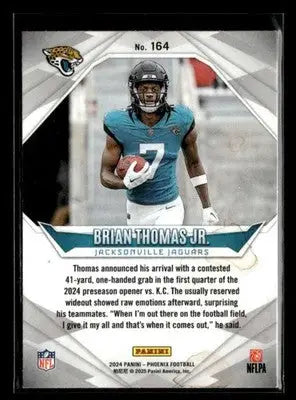 2024 Panini Phoenix Brian Thomas Jr. #164 RC Jacksonville Jaguars