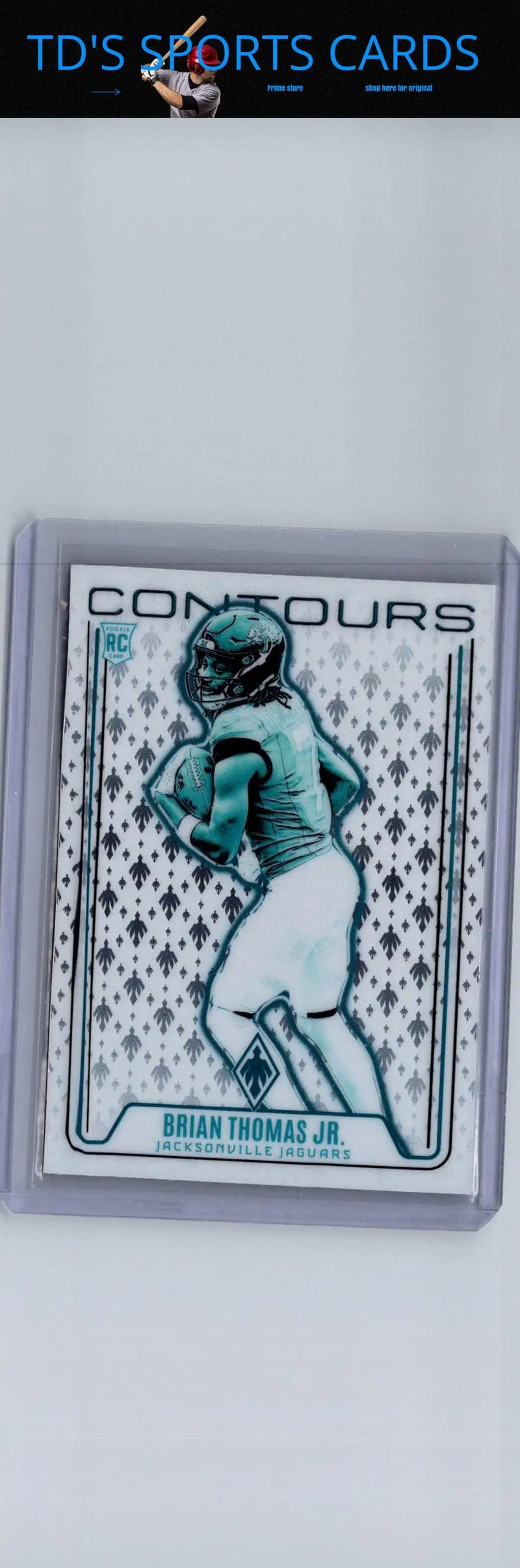 Brian Thomas Jr football card from Panini Phoenix 2024 Contours collection